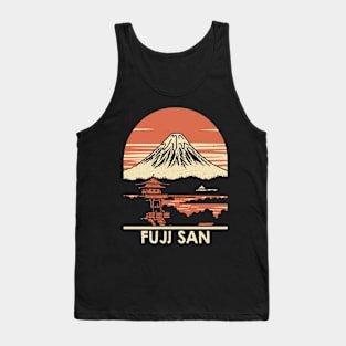 Mount Fuji woodblock print Tank Top